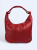 Skórzana shopperka Lunetta czerwona