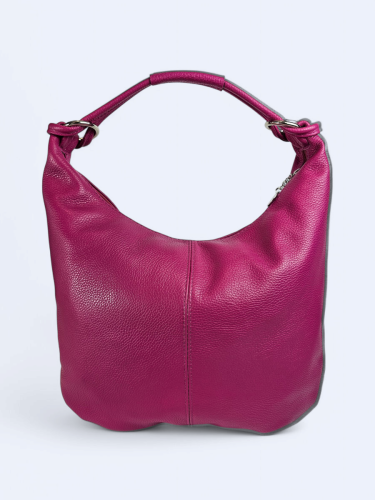 Skórzana shopperka Lunetta różowy