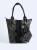 Skórzana shopperka Carla czarna