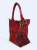 Skórzana shopperka Carla czerwona