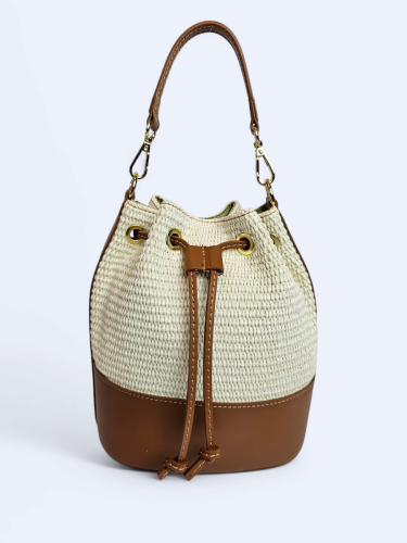 Torba listonoszka w kolorze beżowym