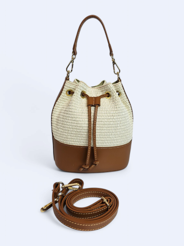 Torba listonoszka w kolorze beżowym