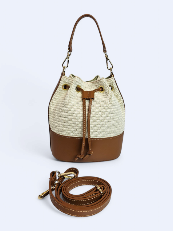 Torba listonoszka w kolorze beżowym