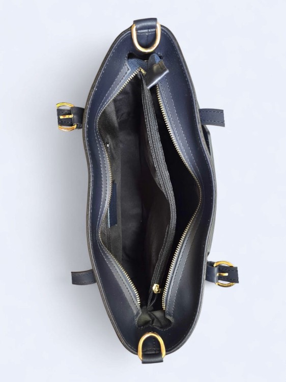 Klasyczna elegancka torba z naturalnej skóry