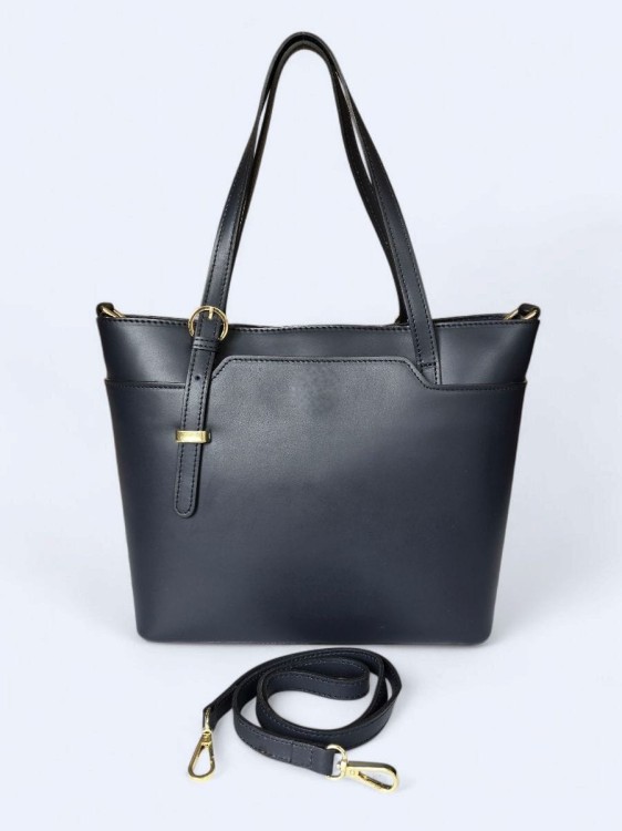 Klasyczna elegancka torba z naturalnej skóry