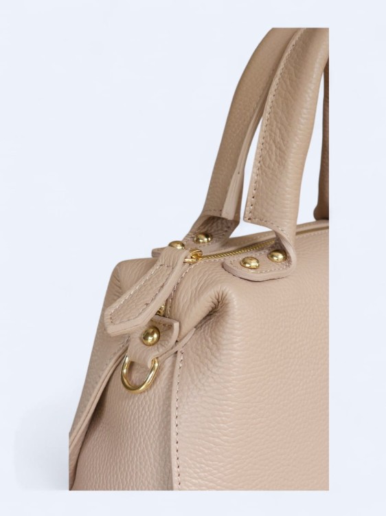 Klasyczna torebka kuferek z włoskiej skóry