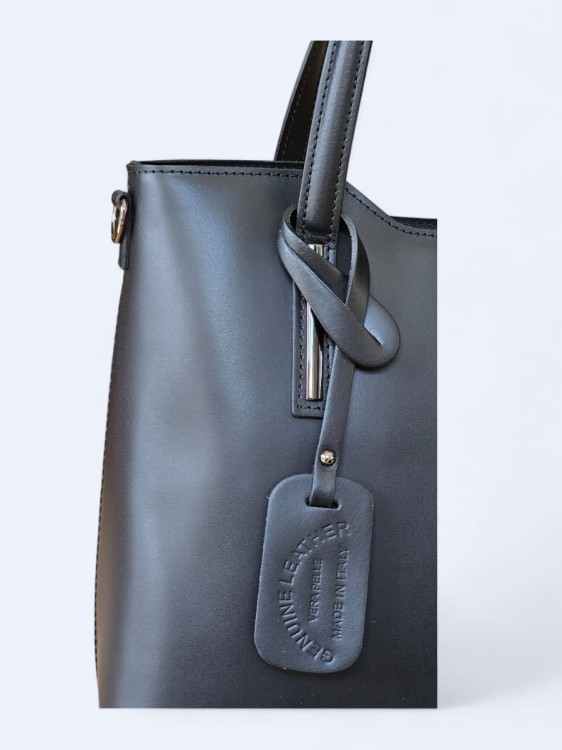 Klasyczna torba z naturalnej skóry