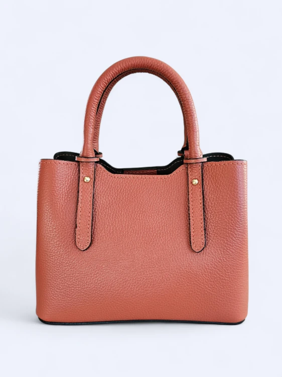 Skórzana torebka kuferek