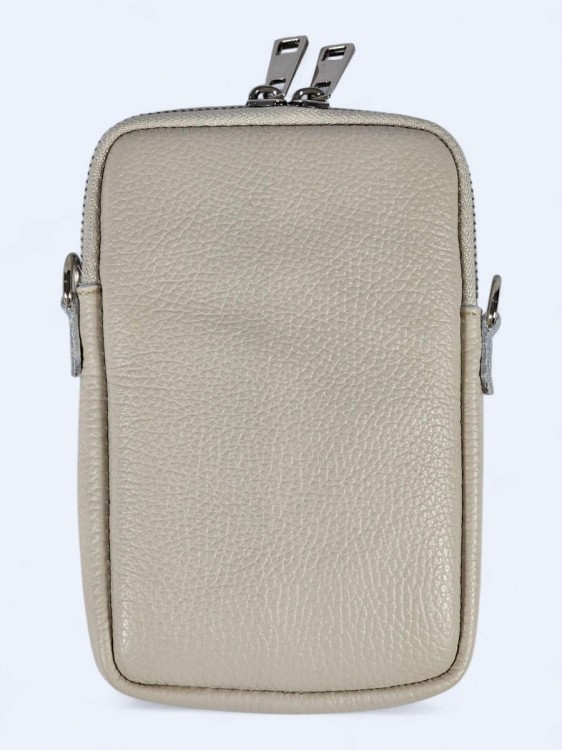 Mini podręczna torebka listonoszka kremowy beż