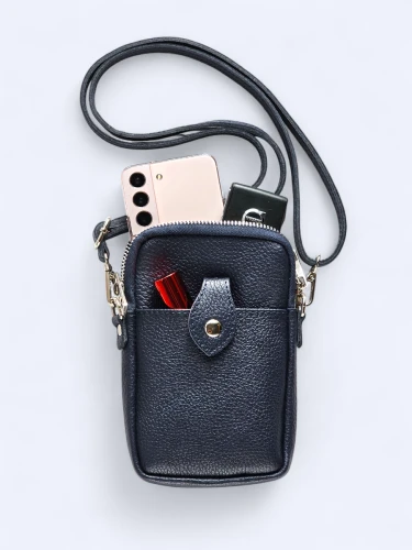 Mini podręczna torebka listonoszka granatowa