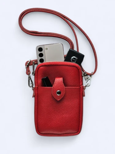 Mini podręczna torebka listonoszka soczysta czerwień