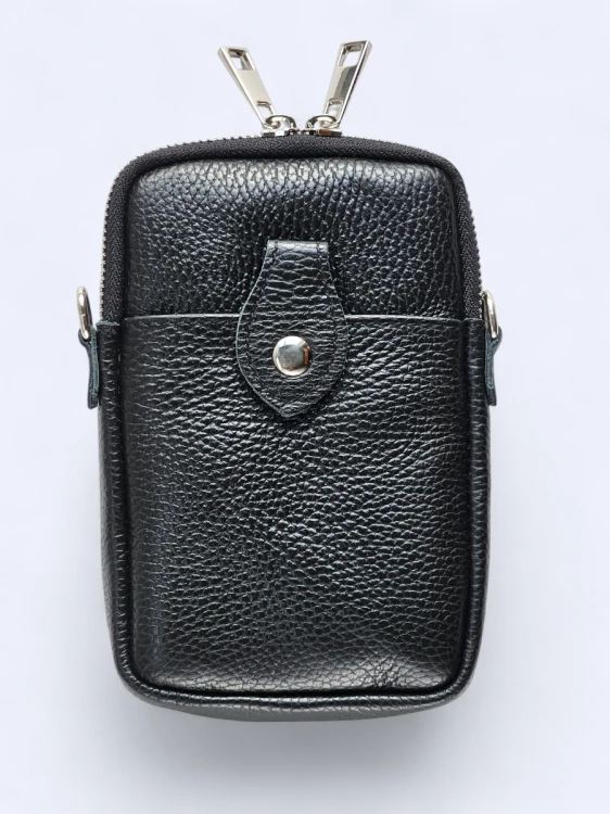 Mini podręczna torebka listonoszka soczysta czarna