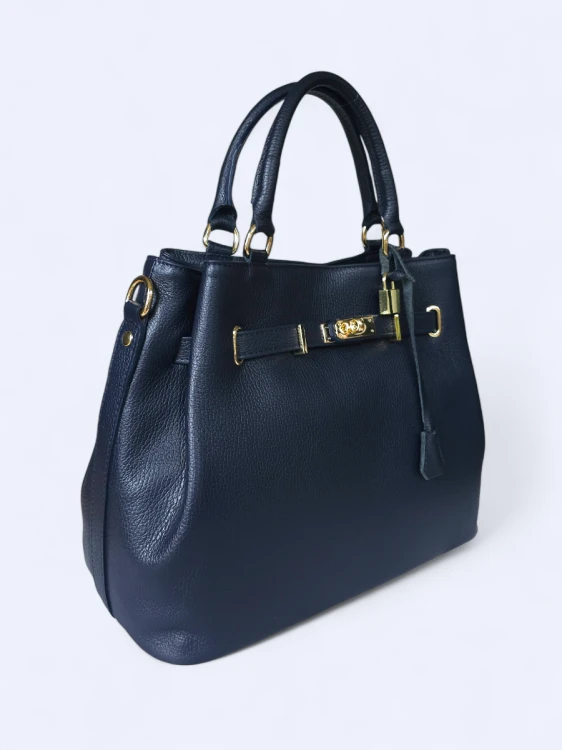 Pojemna torba shopper granat