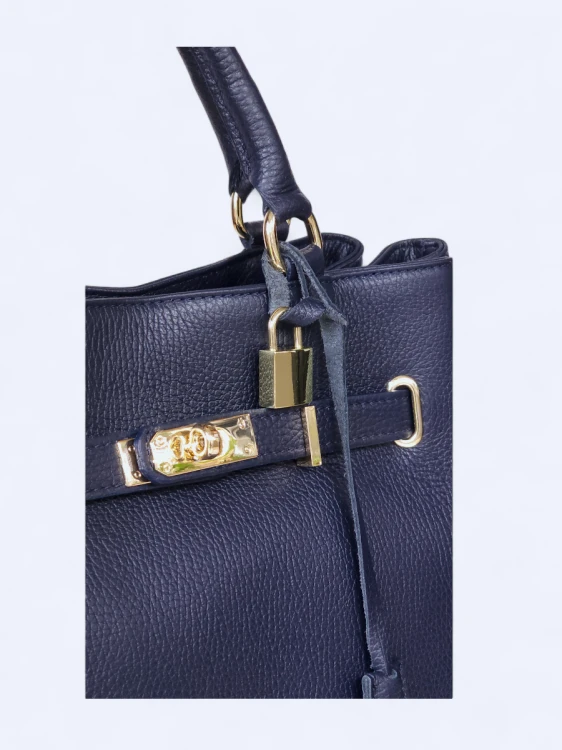 Pojemna torba shopper granat