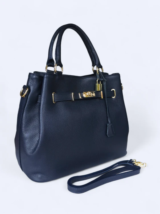 Pojemna torba shopper granat