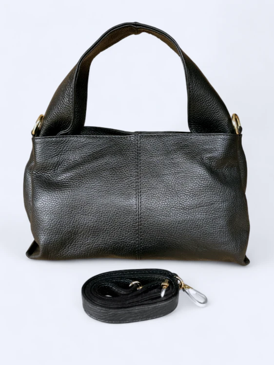 Klasyczna torba do ręki i na ramię czarna