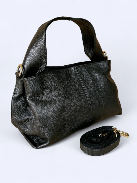 Klasyczna torba do ręki i na ramię czarna