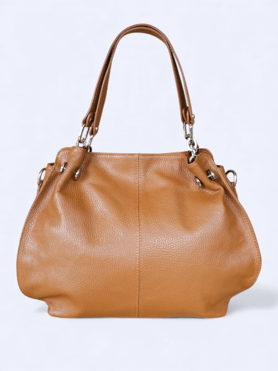 Klasyczna pojemna torebka Alessandra brązowa