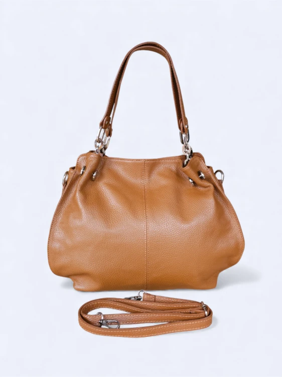 Klasyczna pojemna torebka Alessandra brązowa