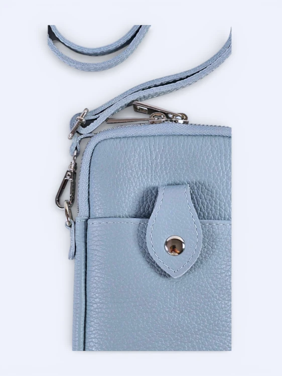 Mini podręczna torebka listonoszka blue