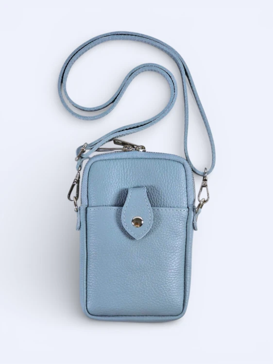 Mini podręczna torebka listonoszka blue