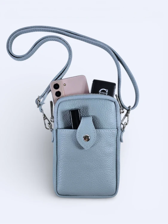 Mini podręczna torebka listonoszka blue