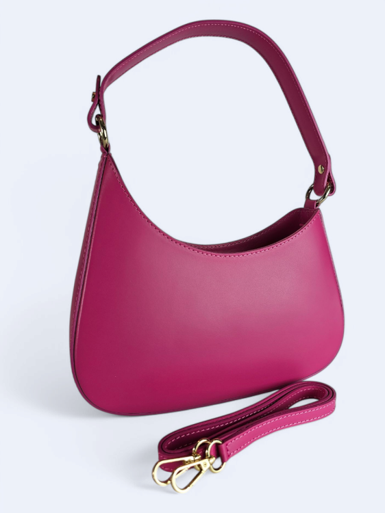 Torba kuferek do ręki i na ramię fuksja