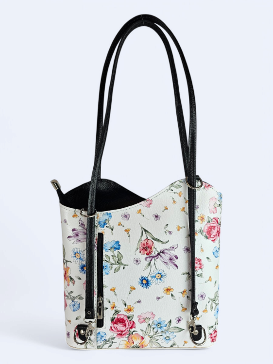 Torebka plecak z naturalnej skóry PRIMAVERA