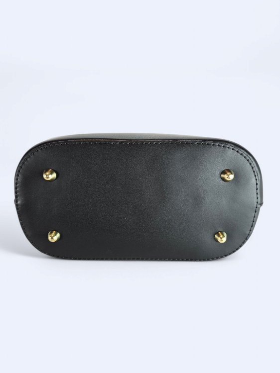 Czarna klasyczna skórzana torba  GIULIA