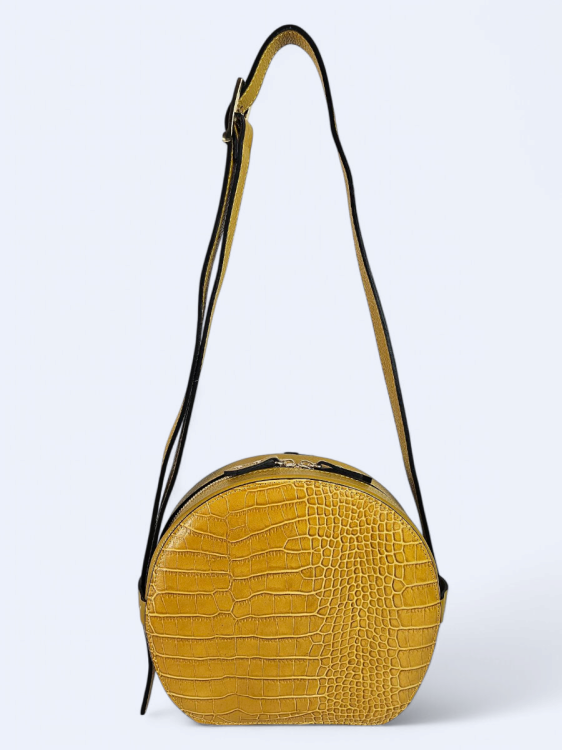 Okrągła listonoszka musztardowa