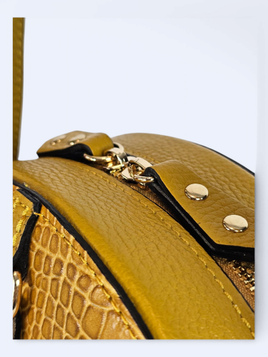 Okrągła listonoszka musztardowa