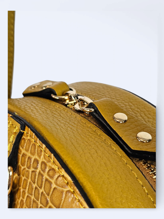 Okrągła listonoszka musztardowa