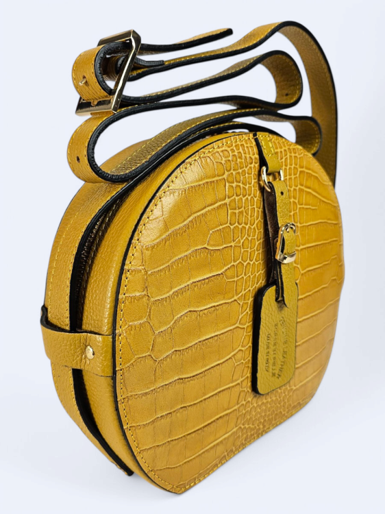 Okrągła listonoszka musztardowa