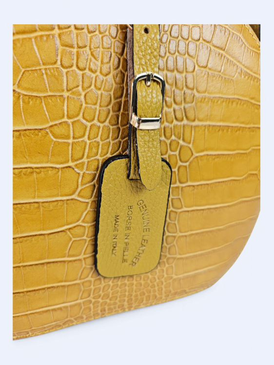 Okrągła listonoszka musztardowa