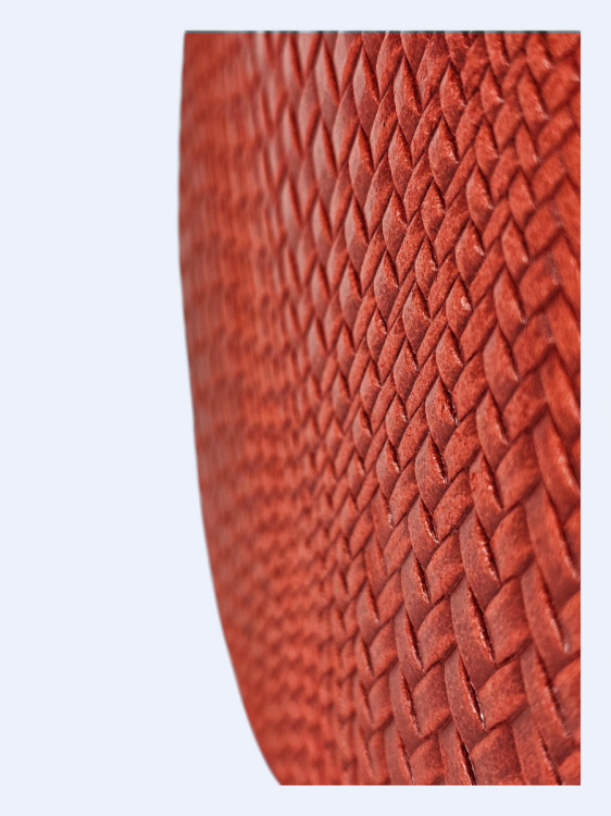 Okrągła listonoszka pomarańcz z czerwienią