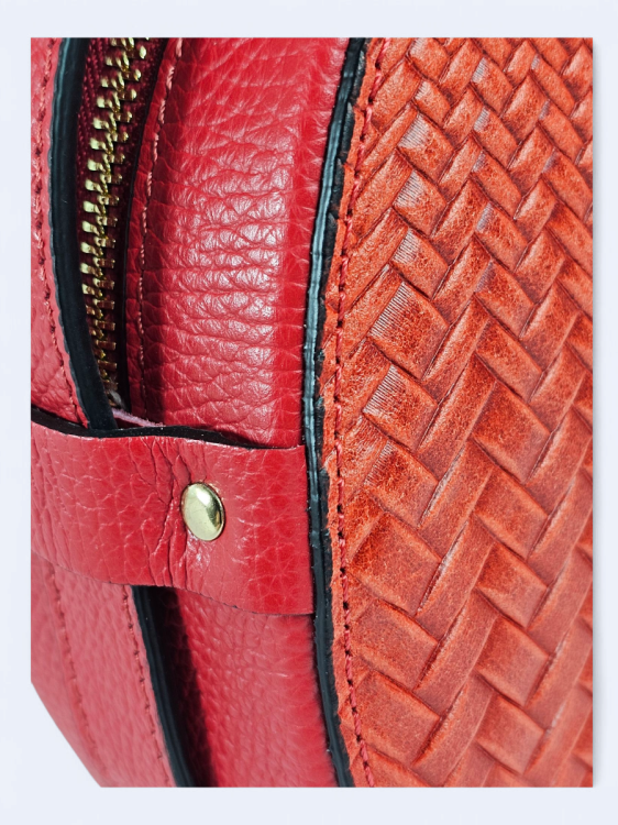 Okrągła listonoszka pomarańcz z czerwienią