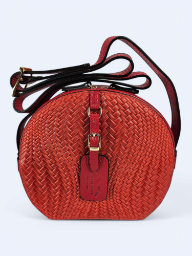 Okrągła listonoszka pomarańcz z czerwienią