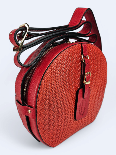 Okrągła listonoszka pomarańcz z czerwienią