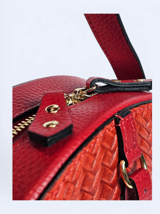 Okrągła listonoszka pomarańcz z czerwienią