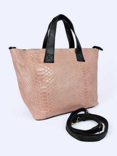 Skórzana damska torba Aurilia róż