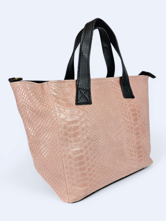 Skórzana damska torba Aurilia róż