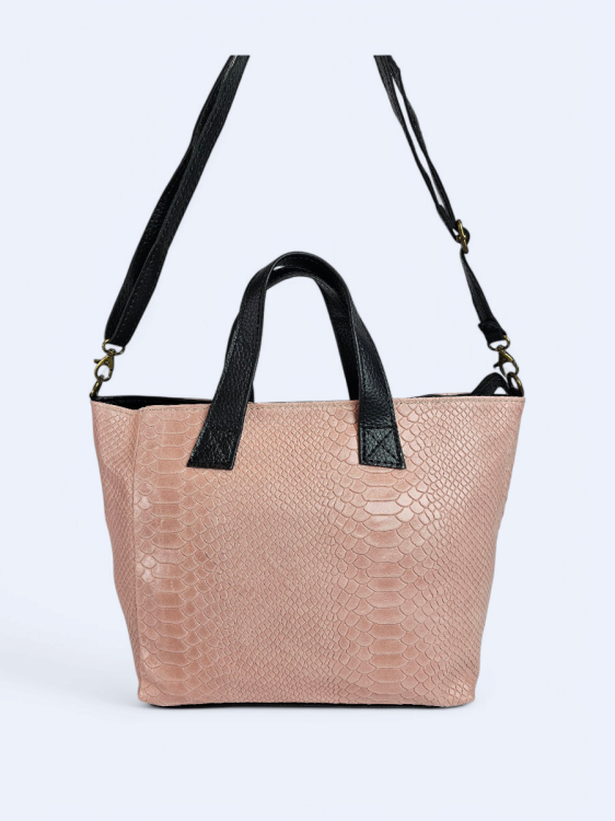 Skórzana damska torba Aurilia róż