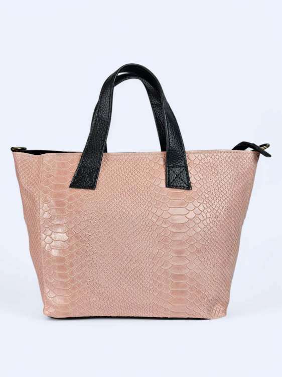 Skórzana damska torba Aurilia róż