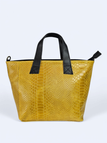 Skórzana damska torba Aurilia musztardowa