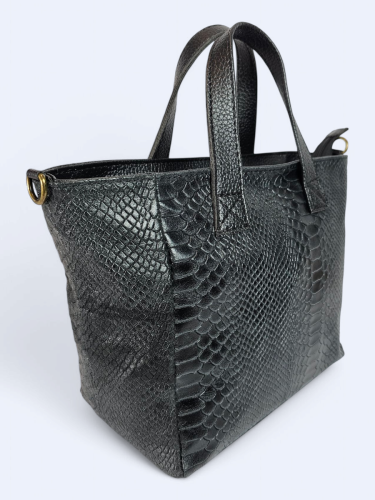 Skórzana damska torba Aurilia czarna