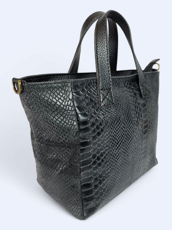 Skórzana damska torba Aurilia czarna