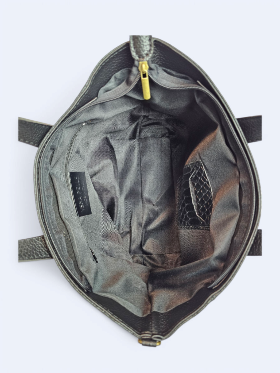 Skórzana damska torba Aurilia czarna