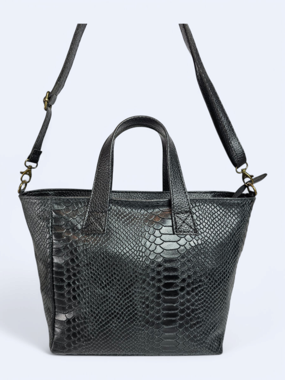 Skórzana damska torba Aurilia czarna