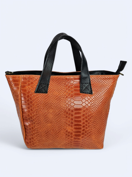 Skórzana damska torba Aurilia pomarańczowa