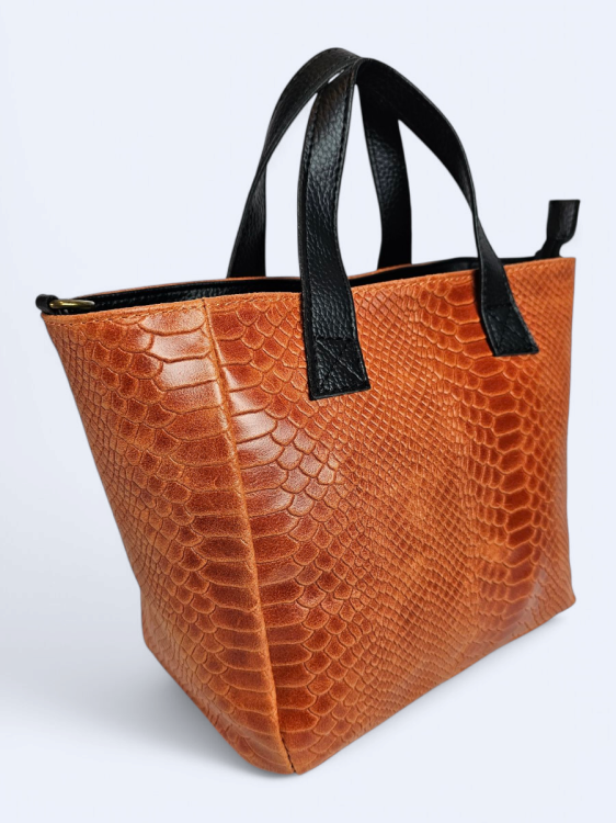 Skórzana damska torba Aurilia pomarańczowa